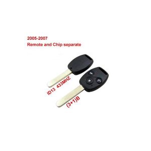 Remote Key (3+1) Button and Chip Separate ID:13 (433MHZ) For 2005-2007 Honda