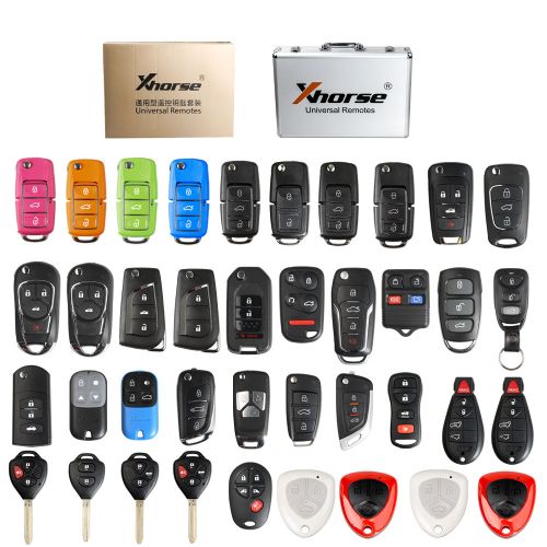 Xhorse Universal Remote Keys English Version Packages 39 Pieces for VVDI2 or VVDI Key Tool Free Shipping by DHL