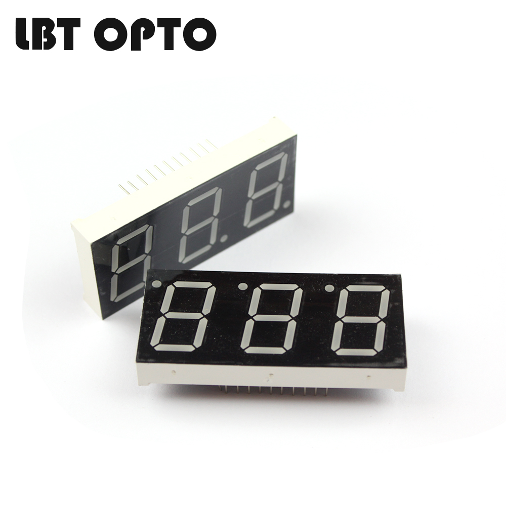 3 digit 0.8 inch led 7 segment display