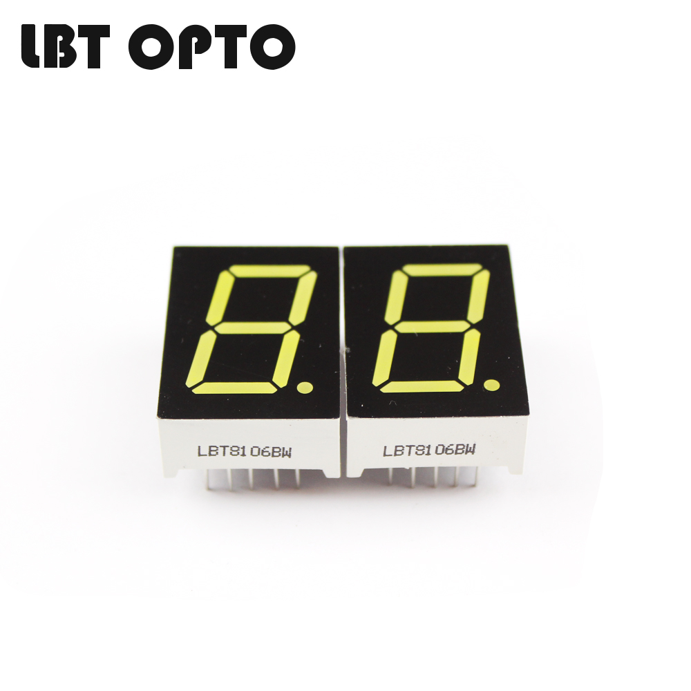 1 digit 0.8 inch with 1 dot led 7 segment display